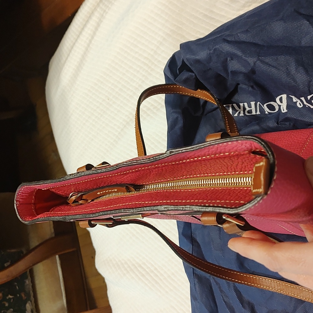 Dooney & Bourke Lexington Pink Pebbled Leather Small Tote $599 Retail. EUC - Picture 9 of 16